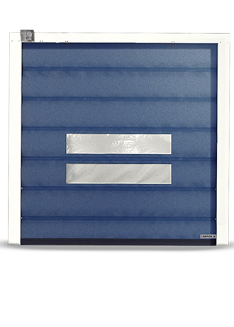 Foto da Porta Rápida Vectorflex desenvolvida pela Rayflex
