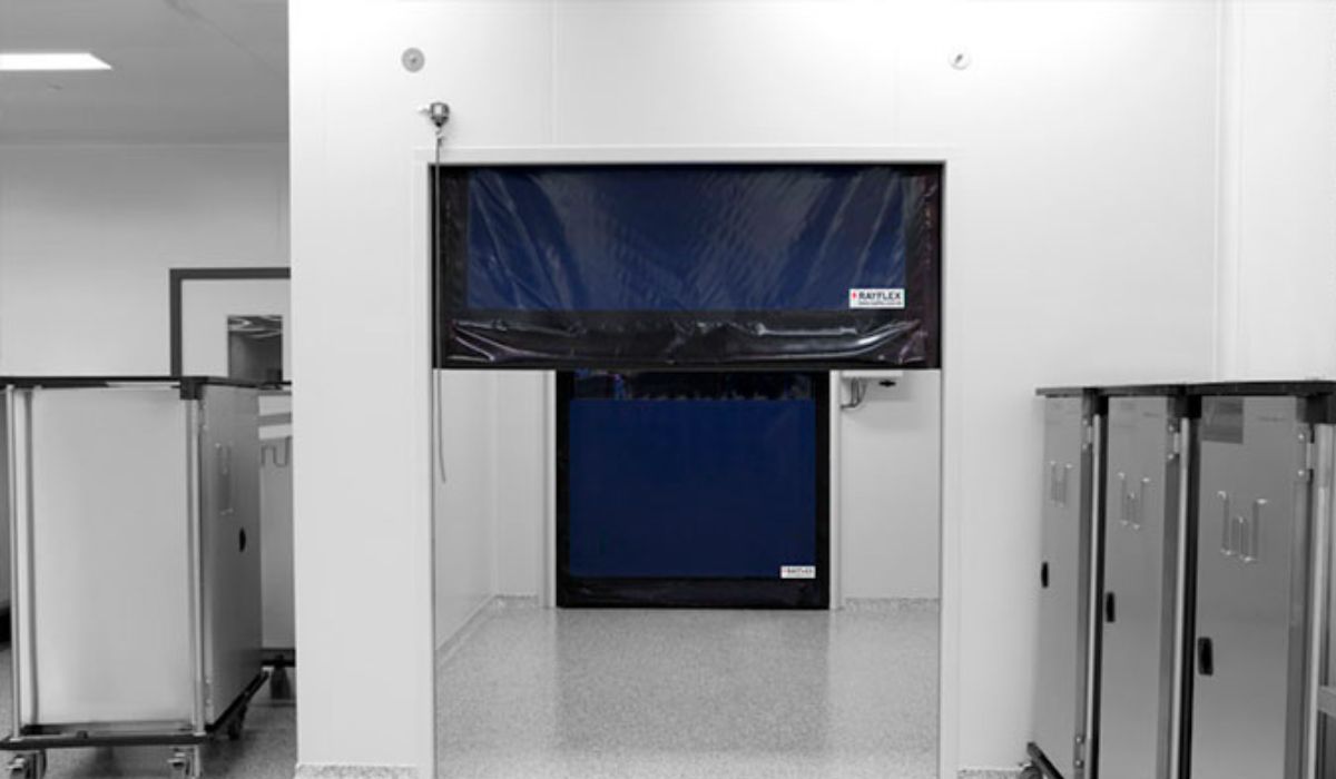 Porta para indústria farmacêutica